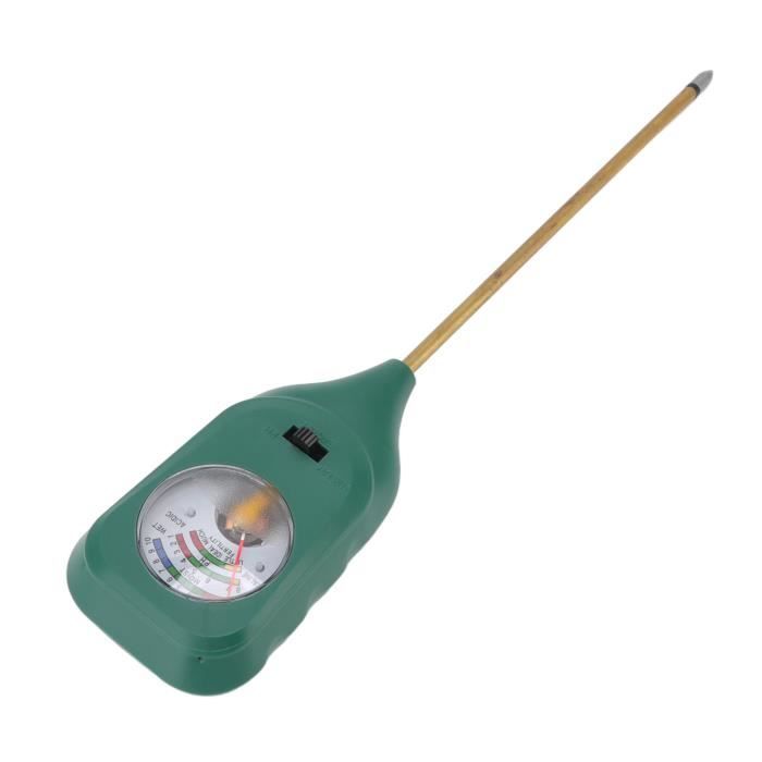 Testeur De Sol 3 En 1 - Mesure Humidité, PH Et Luminosité, Sans Pile, Double Sonde, Pour Jardin, Plantes En Pot Ou Potager