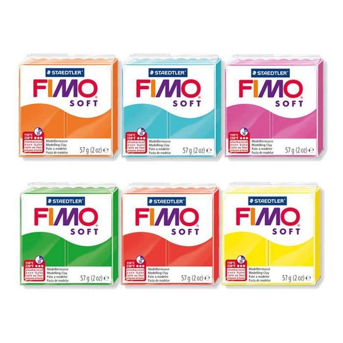 6 pains de pâte polymère