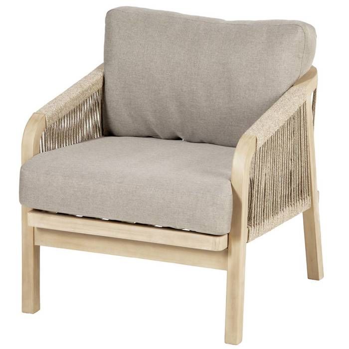 Fauteuil de salon de jardin Papouasie en acacia - Hespéride