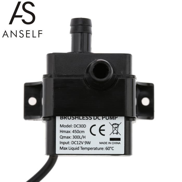QID-Pompe submersible solaire Pompe à Eau Solaire 10W, 800L/H 12V 5