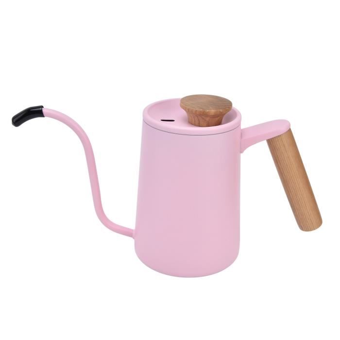 Cafetière Théière Acier Inoxydable 500ml Col De Cygne - Bouilloire Goutte à Goutte Argent