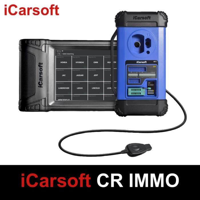 iCarsoft CR Immo - Valise Diagnostic Auto Pro Multi-Marques - Lecture/Effacements défauts - Codage Clés Reset Entretiens - Codage In