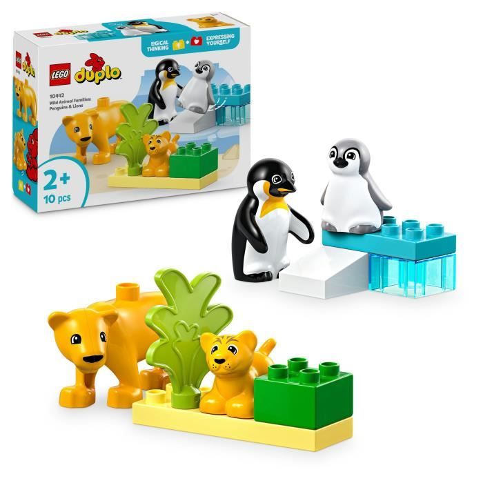 LEGO® DUPLO® Ma ville Familles d’animaux sauvages : pingouins et lions 10442 - vue 3