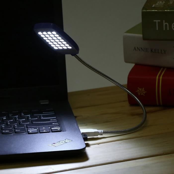 Lampe De Lecture Pliable USB Flimikun - 6 LEDs Lumière Douce - Flexible, Portable - Pour Ordinateur, Power Bank