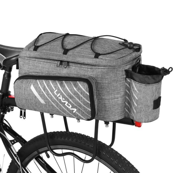 Sacoche Vélo Arrière 8L VERTAST - Étanche - Convertible Sac à Dos