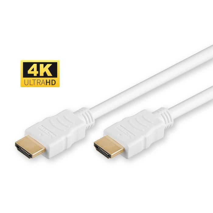 HDMI HIGH SPEED CABLE, 1,5M HIGH SPEED WITH GOLD PLUGS RESOLUTION : 4K
