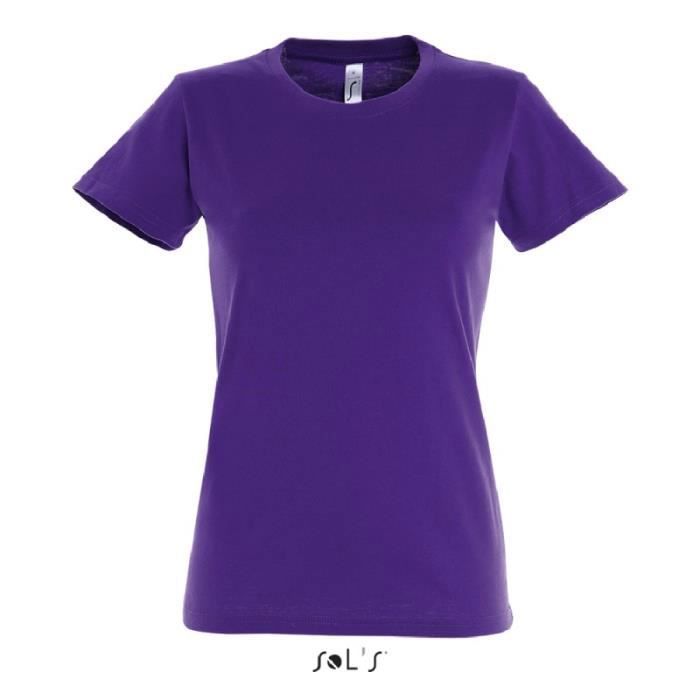 Teeshirt Imperial Femme Violet fonce L
