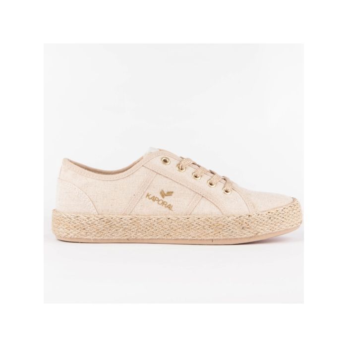 Baskets en toile KAPORAL beige Femme 37 Chaussures Beige Cdiscount Chaussures