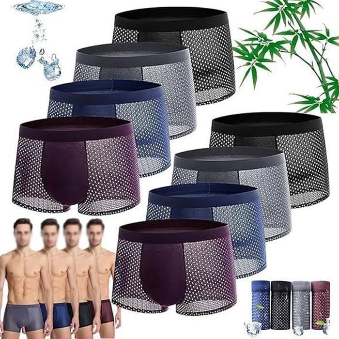 BOXER EN FIBRE DE BAMBOU x4-COD main image 1