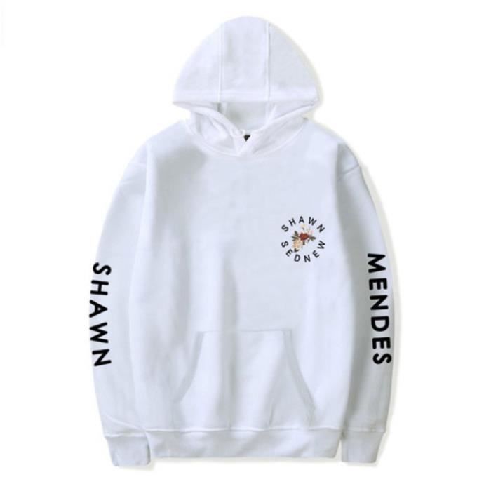 Sweat shirt Mixte Shawn Mendes Style3 Blanc XY Plus Velours Blanc Cdiscount Sport