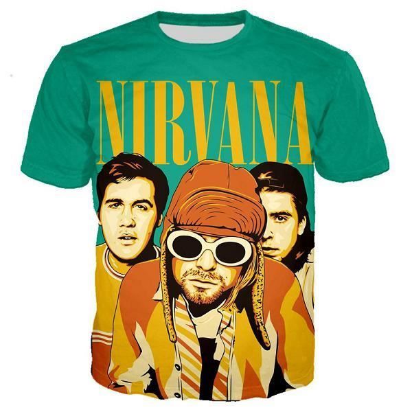 Nirvana t shirt h Clearance