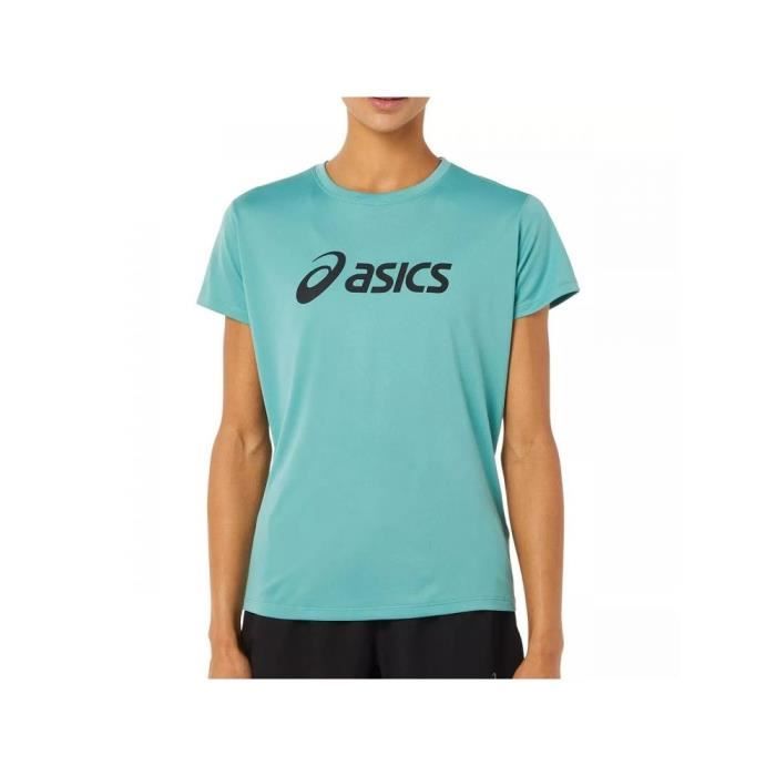 Asics t shirt femme bleu on sale
