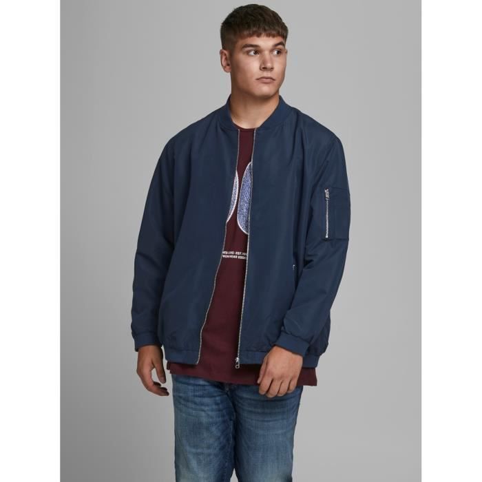 JACK & JONES Jjerush Blocking Hood Bomber Sn Jr Boys Jacket