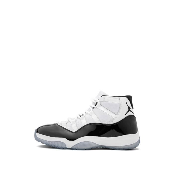 Nike Air Jordan 11 aj11 Grey and Red Polar Brother Fashion Vintage High up Basketball Shoe blanc Blanc Cdiscount Chaussures