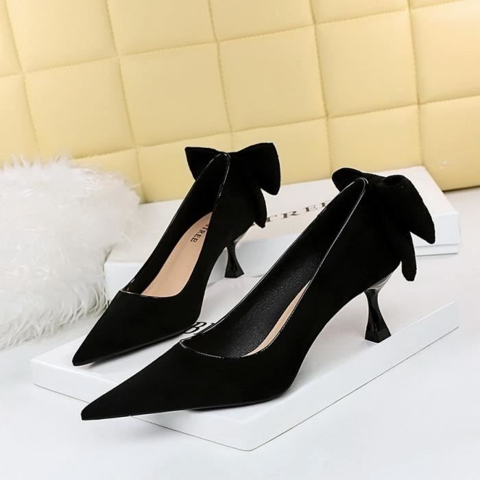 Escarpin noir talon moyen discount