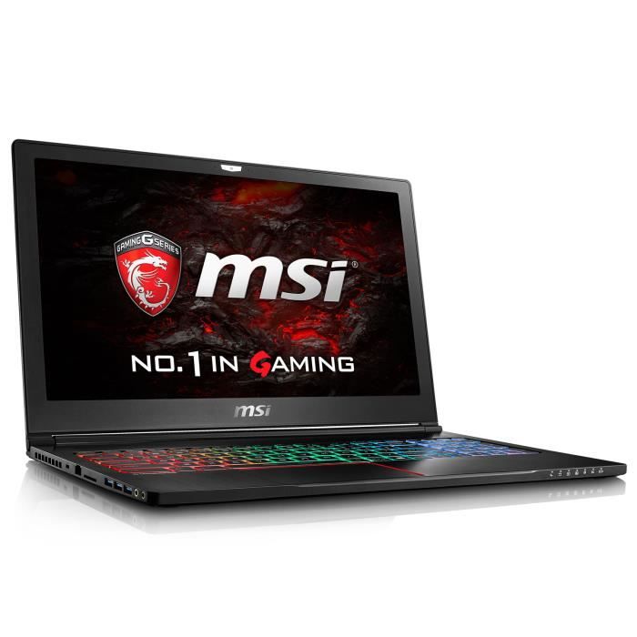 Top achat PC Portable Ordinateur Portable MSI GS63 7RE(Stealth Pro)-015XFR 15.6' FHD, Anti-Glare (1920*1080) eDP IPS-Level CPU Kabylake i7-7700HQ+HM175 pas cher