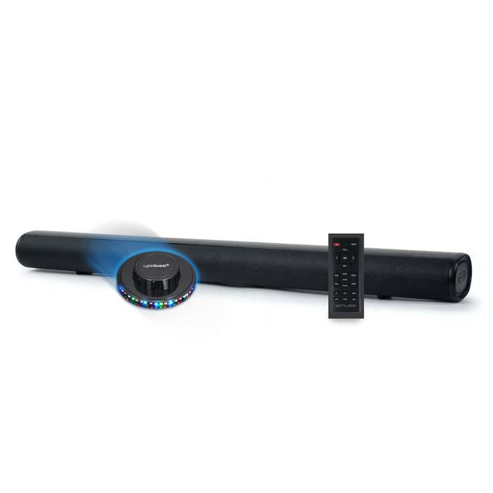 MUSE Barre de son TV  M-1680 SBT - 120W - avec Bleutooth, HDMI, USB, Prise coaxial, Entr&eacute;e optique, Montage mural, Jeu de lumi&egrave;re 