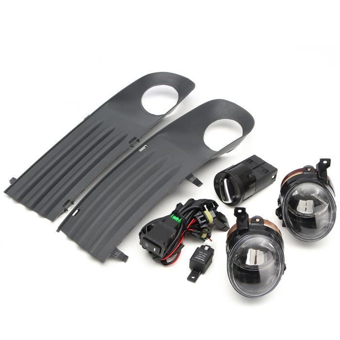 VW T5 2009 Facelift Phare Antibrouillard Feux Phares /& Grilles+Kit Câblage