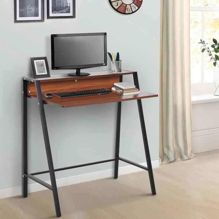 Bureau Informatique Design Jul Marron Achat Vente Bureau