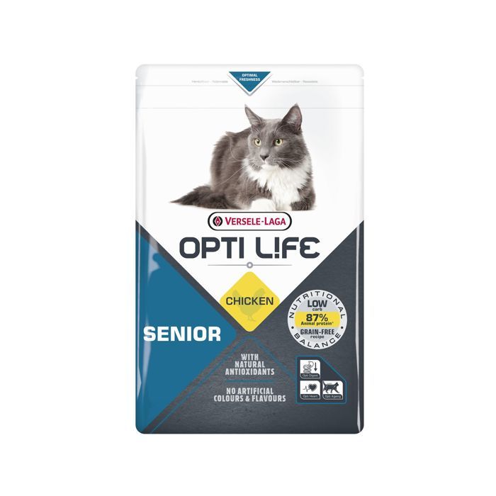 Meilleurs prix pour Croquette pour Chat Senior Opti Life 2.5 kgs