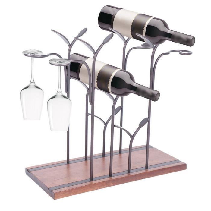 Porte-vin 4 Bouteilles Premier Housewares – Filaire Chromé Design