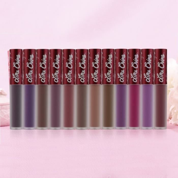 12 Couleurs Rouge A Levres Liquide Set De Produit Maquillage Pour Femme Cadeau Anniversaire Achat Vente Rouge A Levres 12 Couleurs Rouge A Levres Cdiscount