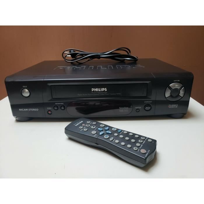 MAGNETOSCOPE PHILIPS VR 510 LECTEUR ENREGISTREUR K7 CASSETTE VIDEO VHS VCR + TEL
