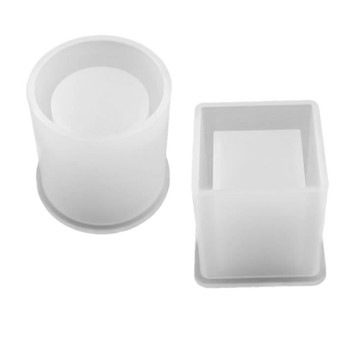 Moule Silicone Carré Pour Résine, Bougies & Savon - 18 Tailles (1.5 à 10cm) - DIY Déco & Bijoux