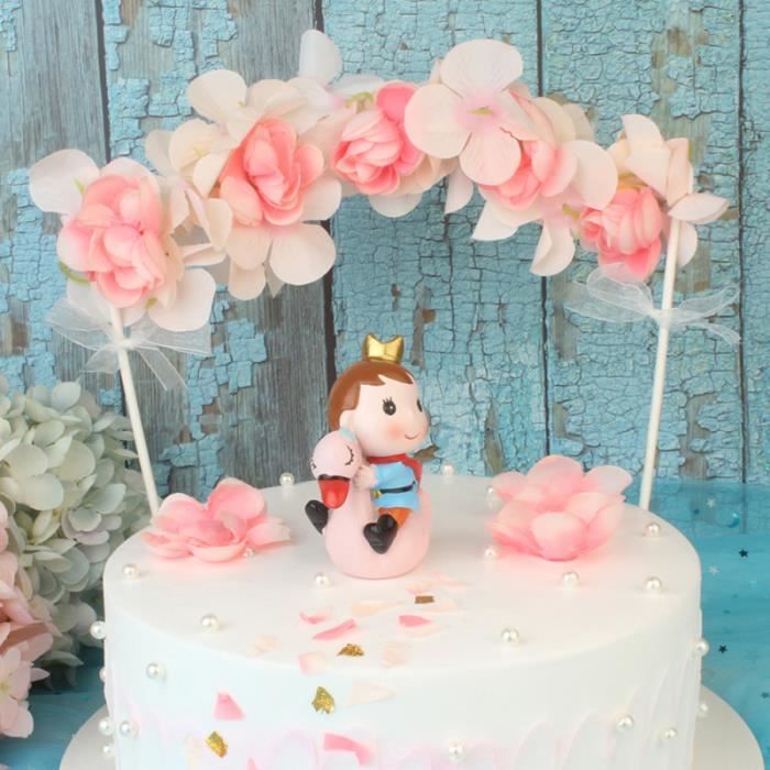 1pc Resine Ornement Prince Equitation Cygne Adorables Figurines Mignonnes Pour Decoration De Gateau Bougie Anniversaire Cdiscount Maison