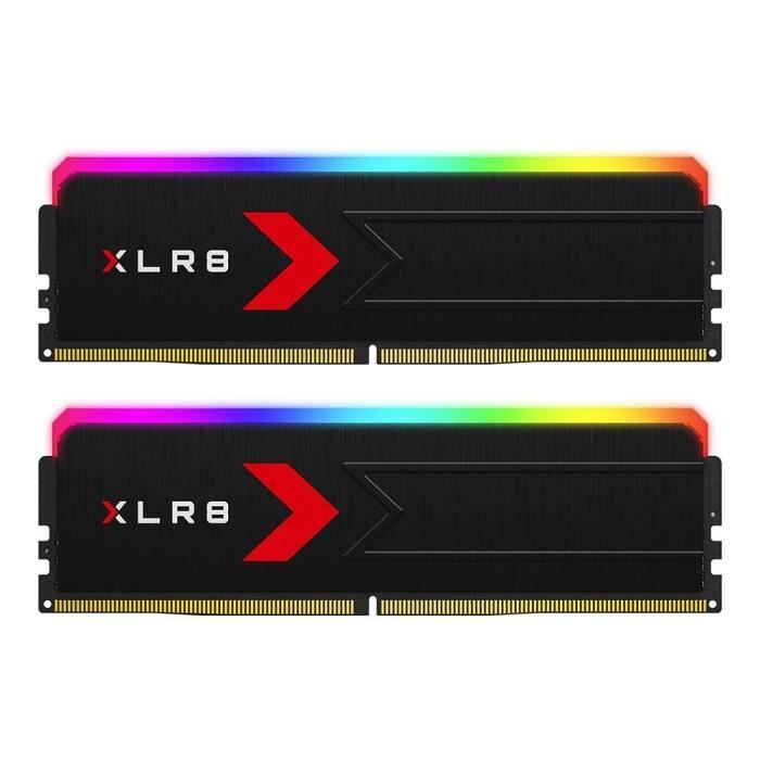 Kit de mémoire - PNY - XLR8 Gaming EPIC-X RGB™ DDR5 - 32GB (2x16GB) - 6400MHz - CL36 - Pour ordinateur de bureau