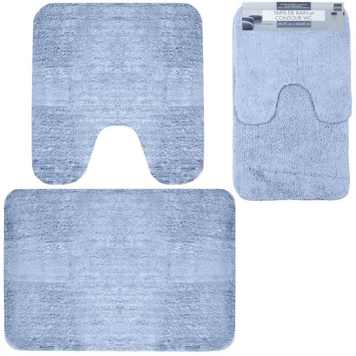 Tapis Salle De Bain Et Contour Wc Tapis De Salle De Bain Contour Wc Achat Vente Pas Cher