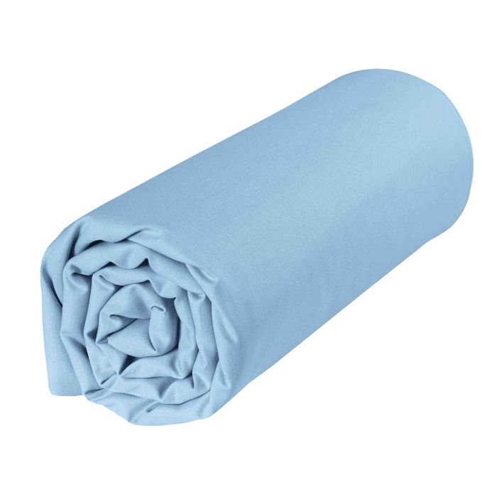 P Tit Basile Drap Housse Pour Lit Bebe 100 Coton Bio Pour Matelas 60x1 Cm Oeko Tex Bleu Ciel Cdiscount Maison