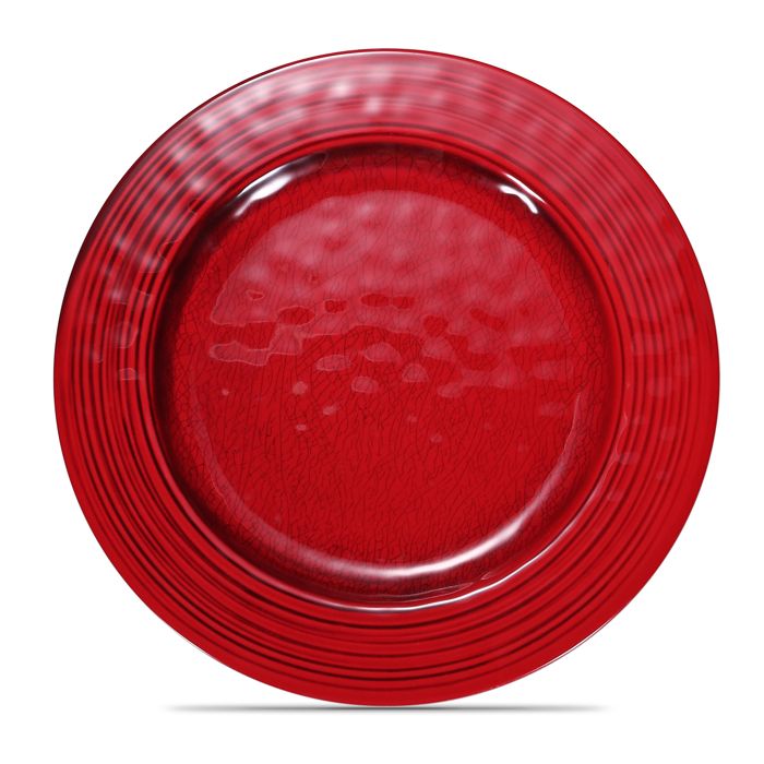 Assiette de Présentation Rouge Ø 22 à 28 cm - Pujadas - Rouge - l- L1- P- h25- Mélaminé