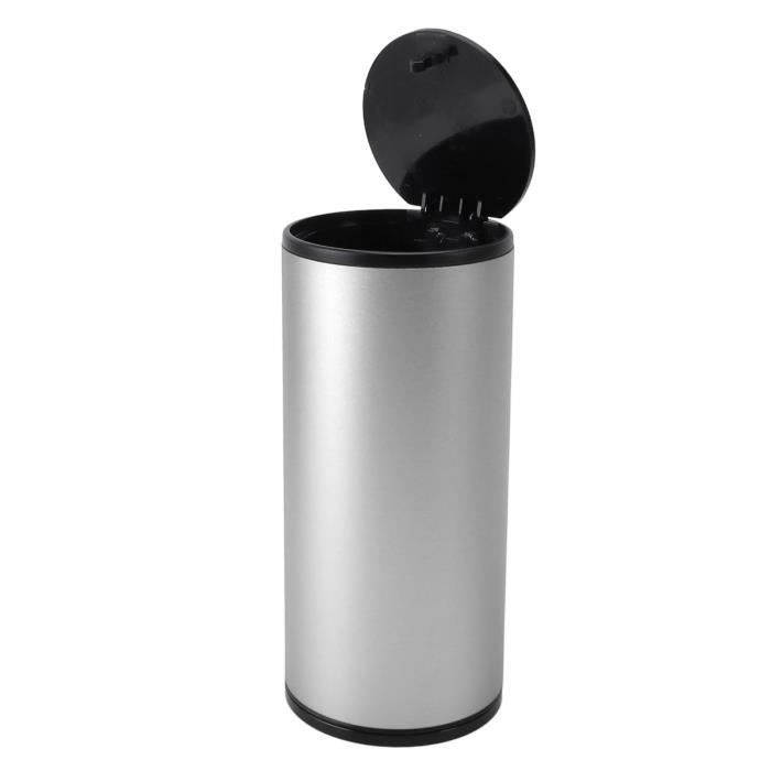 PANPHEN Mini Poubelle De Voiture Avec Couvercle - Porte-gobelet + 45 Sacs - Idéale Voiture Bureau Cuisine
