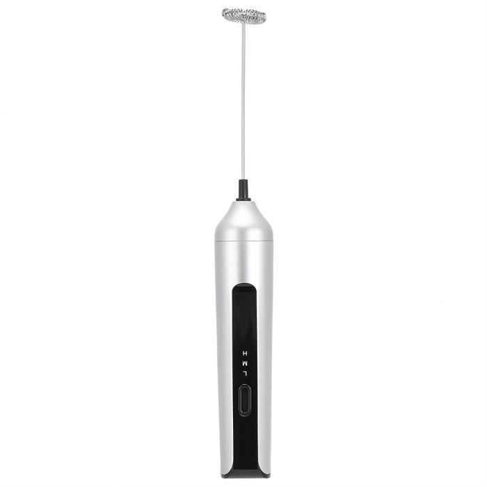 Batteur électrique Rechargeable USB - 5 Vitesses, 1500 MAh - Pour Lait, œufs, Crème - 2 Fouets Amovibles - Compact Et Silencieux