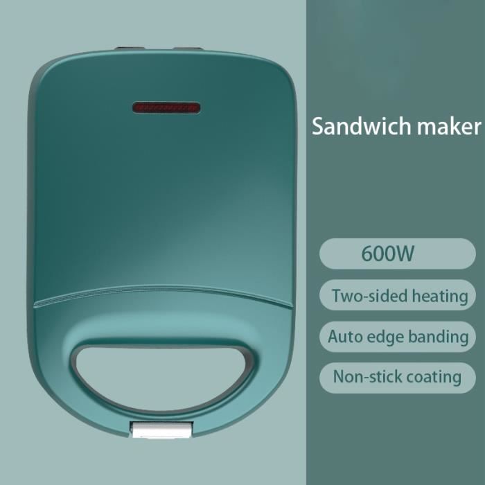 Machine à Sandwich Et Hamburger Rouge - 600/800W - Anti-adhésif - Idéale Petit-déjeuner