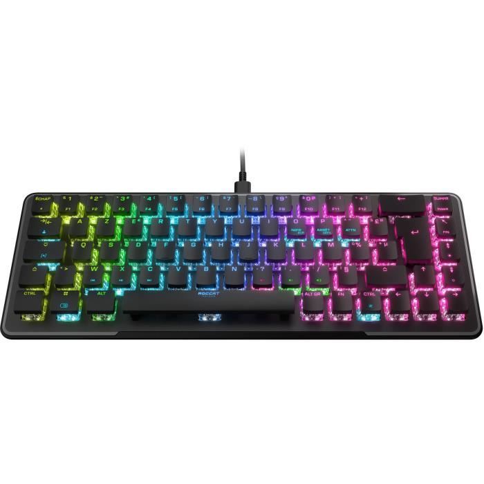 Clavier filaire - Optique et mécanique - ROCCAT - Vulcan II Mini - AZERTY - Rétro-éclairage - Noir