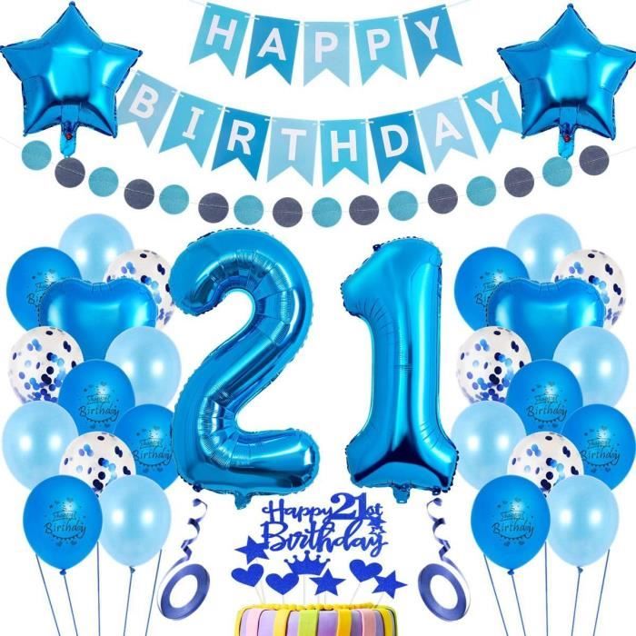 Ballon 40 Ans Anniversaire Homme, Kit De Decoration Anniversaire 40 Ans