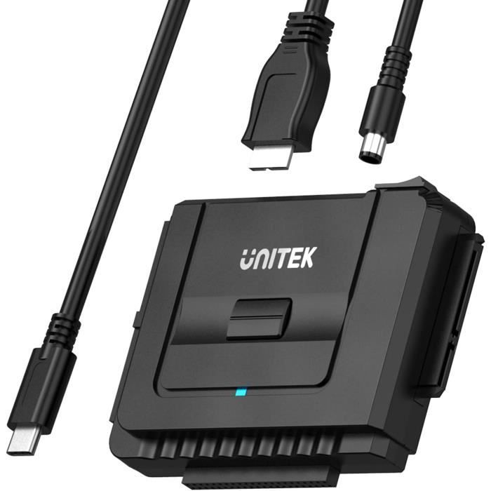 Adaptateur SATA Vers USB 3.0 - ISONIX - Câble 2.5" - Indicateur LED - Compatible SSD/HDD
