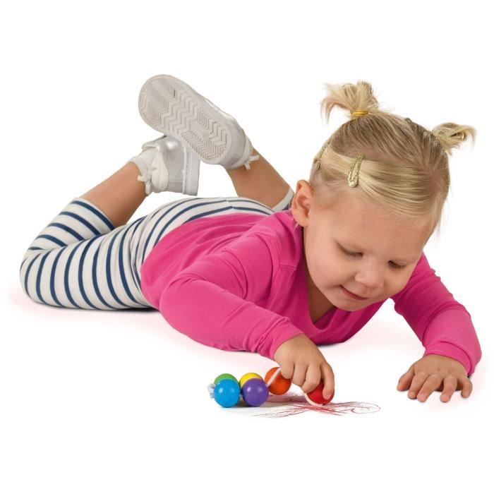 Jouet créatif - SES CREATIVE - Colorier avec des crayons en boules - Multicolore - Pour enfant de 3 