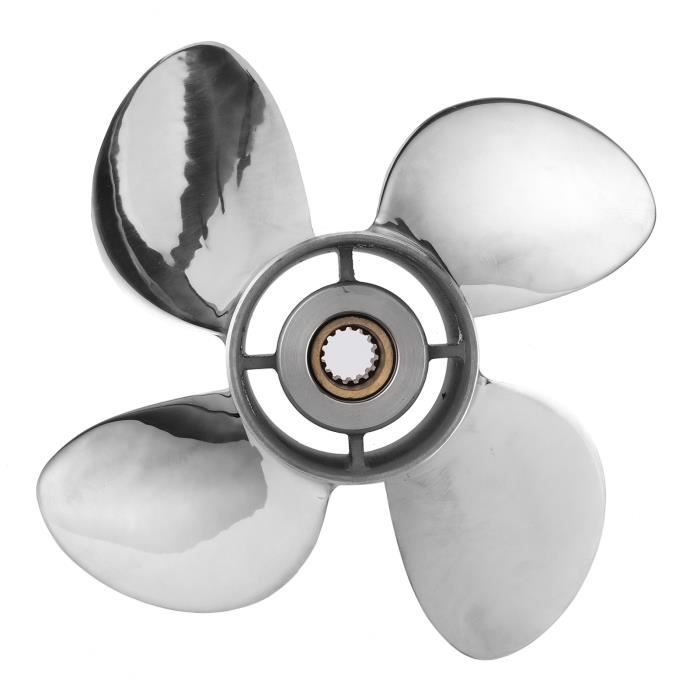 Hélice En Acier Inoxydable 9.25x9 - 14 Dents Pour Moteur Hors-bord Mercury 9.9-20HP (2005+) - 11