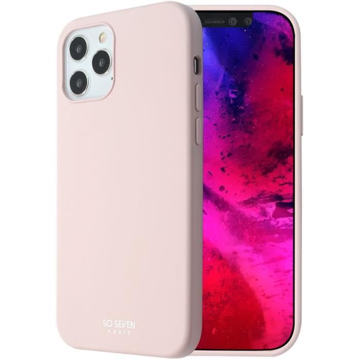 SO SEVEN Coque Smoothie Rose poudré: Apple iPhone 12 Pro Max