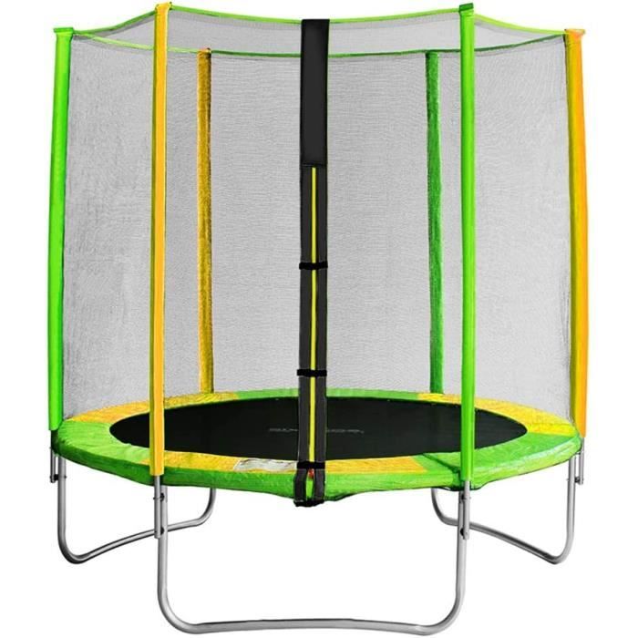 Trampoline avec filet de sécurité et échelle 2.44 m - JOU129 Trampoline avec filet de sécurité et échelle 2.44 m - JOU129