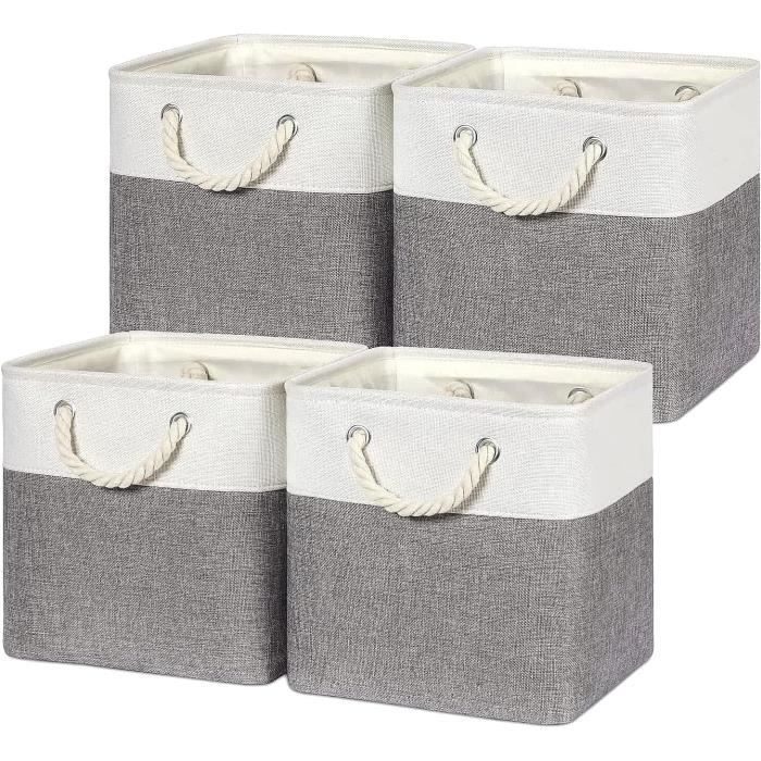 Lot De 2 Boites De Rangement En Tissu Bleu DINO, Cube De Rangement Pour
