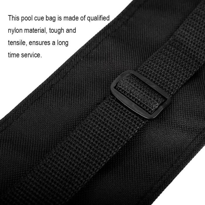 Sac De Transport Pour Queue De Billard Avec 1 Gant Noir - Portable Pour 1 Ou 2 Queues, Protection Contre Poussière Et Rayures