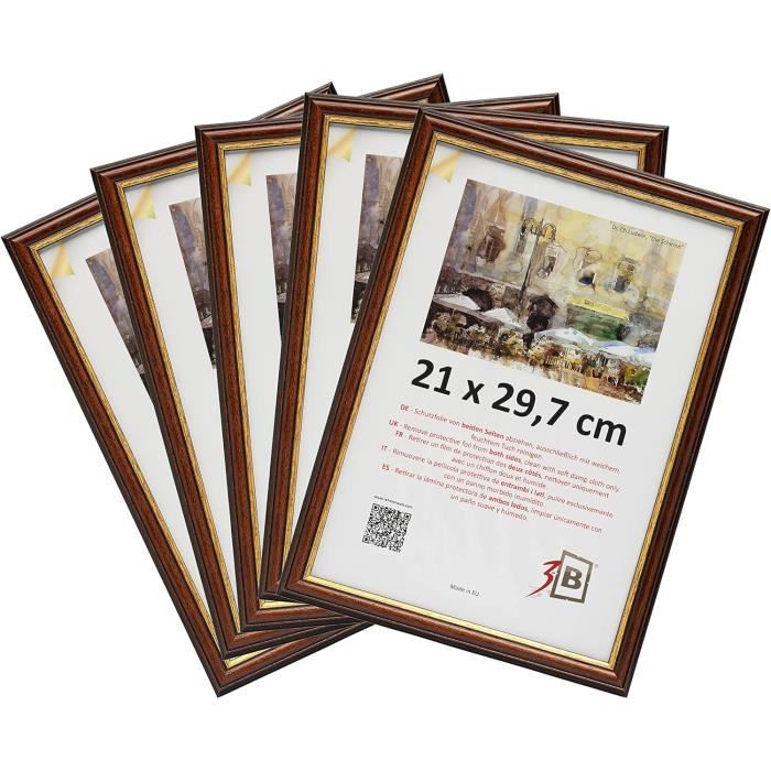 Cadre Photo FRAMO En Bois D'érable - Avec Verre Acrylique - Formats De 15x10 Cm à 15x150 Cm - Fabriqué En Allemagne