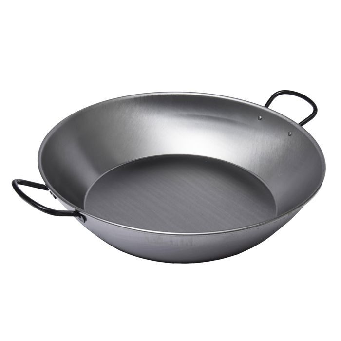 LA VALENCIANA Plat à paëlla 50 cm en acier poli - vue 2