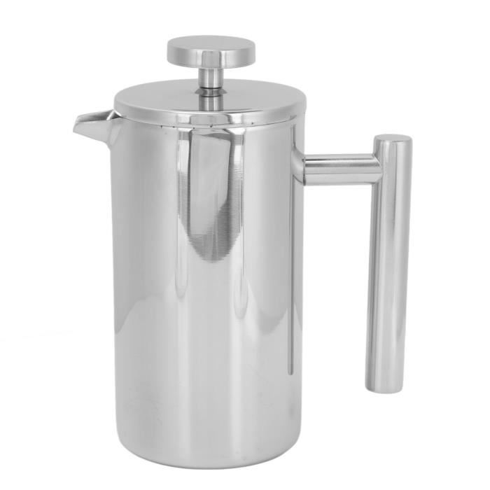 Cafetière à Piston GUHAOOL 1000ml - Verre Borosilicate, Inox, Filtre Fin