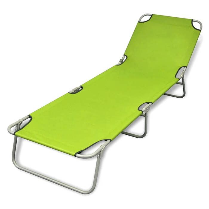 vidaXL Chaise longue pliable Pomme