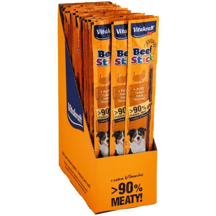 Vitakraft Beef Stick Original à La Dinde - Friandise pour chiens - 50 x 12g